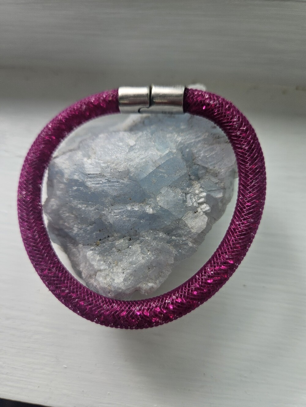 Swarovski Stardust Crystal  Fuschia  Bracelet. Stunning Color